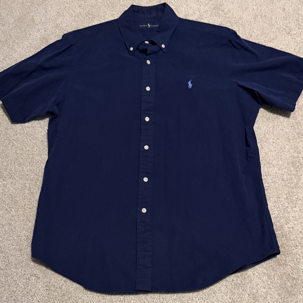 Ralph Lauren Men's Dark Blue Casual Shirt